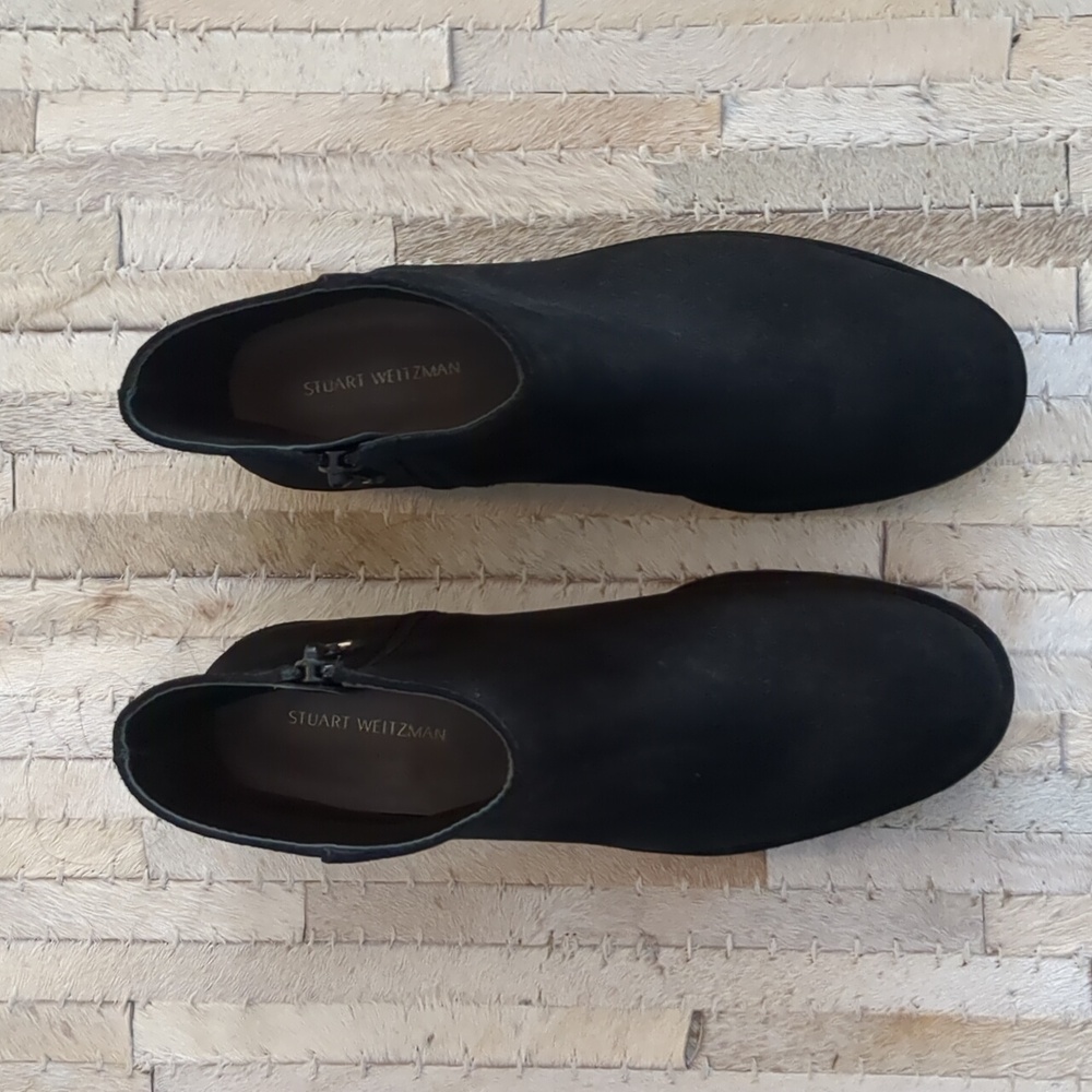 Stuart Weitzman Maelie Black Sport Suede Boots - Picture 2 of 10